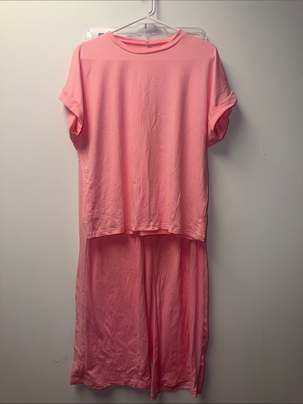 Women's Pink Two-Piece Lounge Set